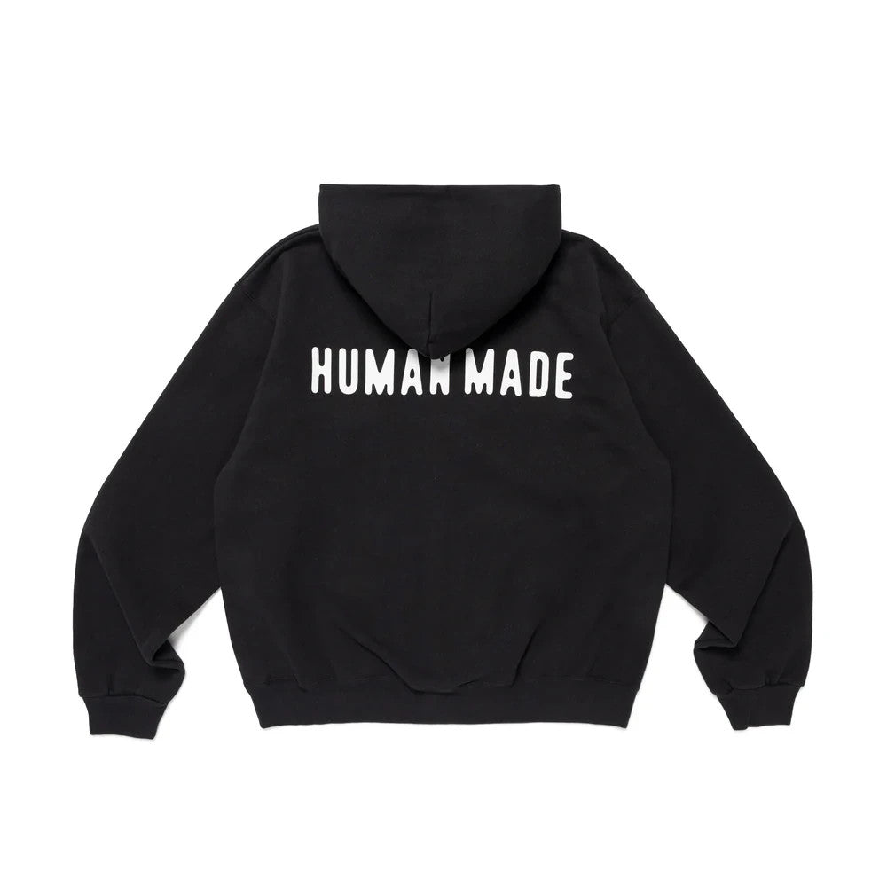 HUMAN MADE Classic Zip-Up Sweat Hoodie Black