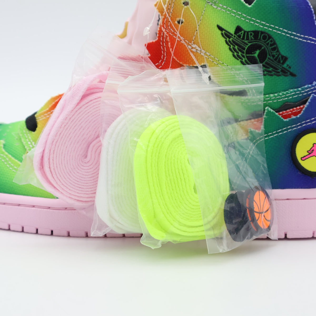 DC3481-900 Nike Air Jordan 1 Retro OG High J Balvin Raibow Pink Tie Dye (Men's)