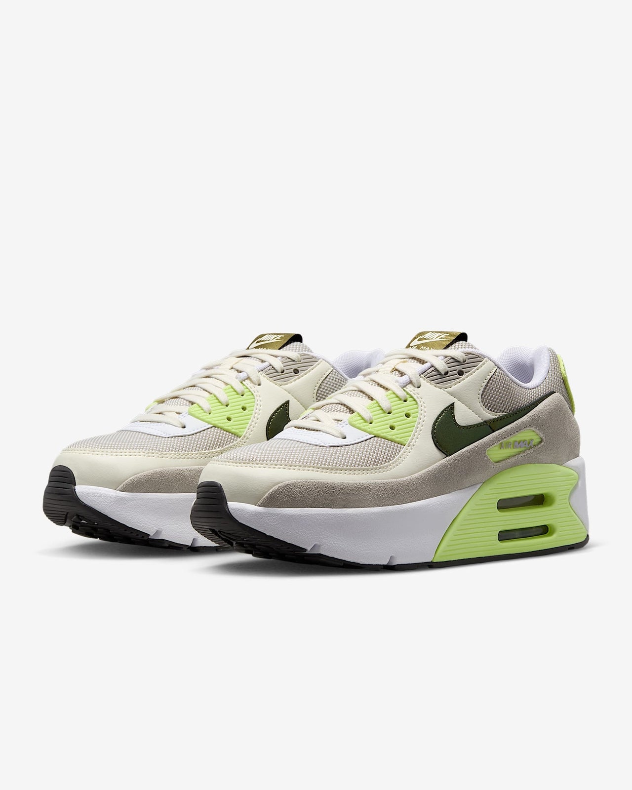 IB8061-100 Nike Air Max 90 LV8 White Pale Ivory College Grey Light Lemon (Men's)