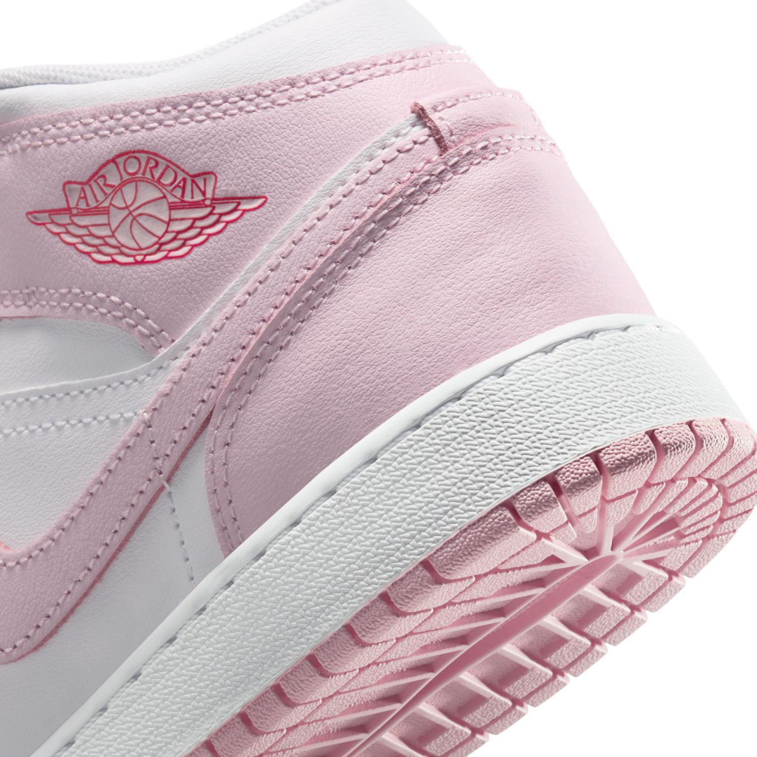 DQ8423-608 Nike GS Air Jordan 1 Mid Valentine's Day