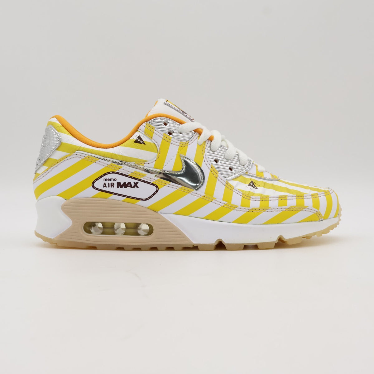DD5481-735 Nike Air Max 90 Fried Chicken Speed Yellow Shimmer White (Men's)