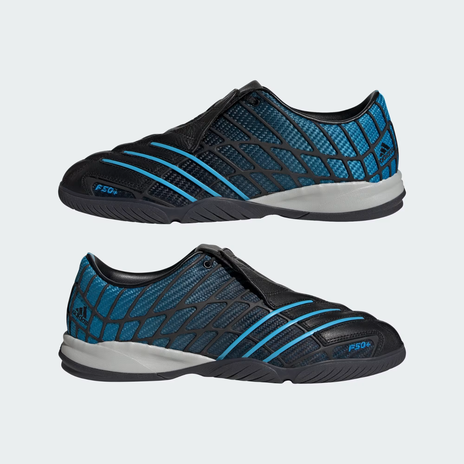 HQ9243 adidas F50 Sala Core Black Sky Rush (KITH Exclusive) (Men's)