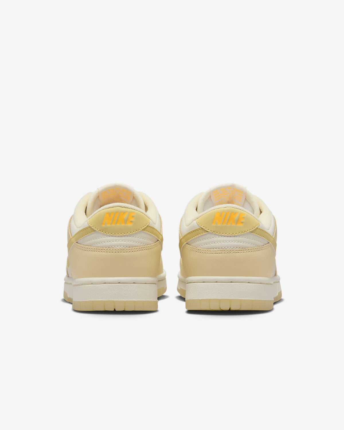 FZ2552-100 Nike Dunk Low Muslin Pale Ivory Laser Orange Team Gold (Women's)