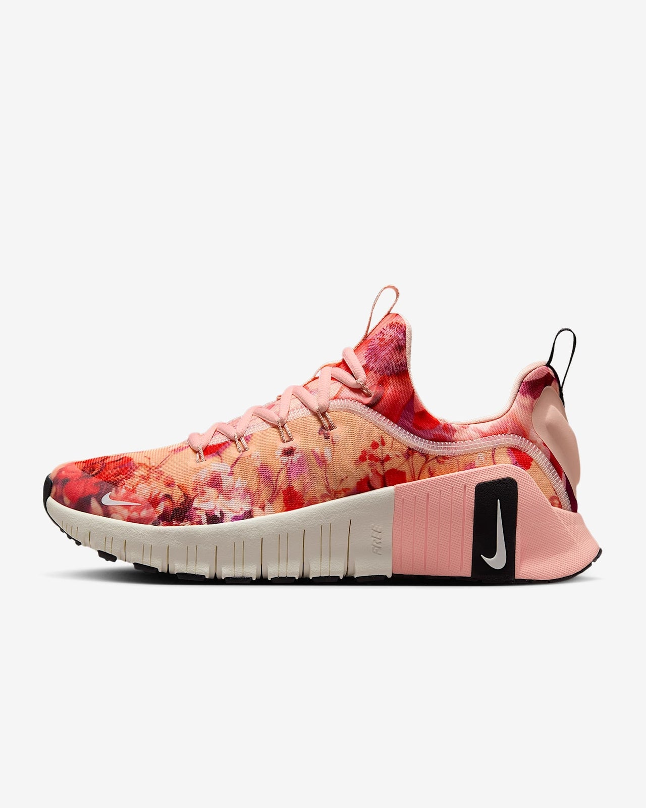 IB6902-600 Nike Free Metcon 6 AMP Washed Coral Black Sail (Women's)