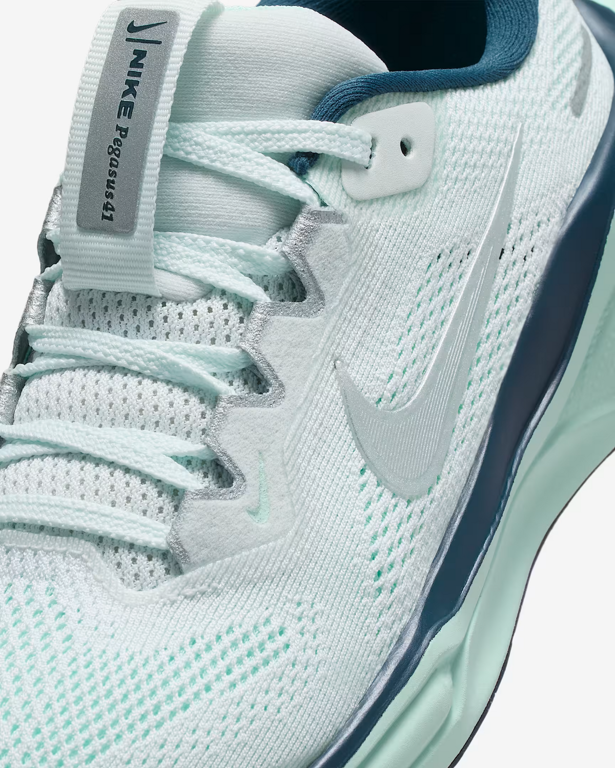 FN5041-404 Nike GS Pegasus 41 Ghost Aqua Mint Foam Armory Navy