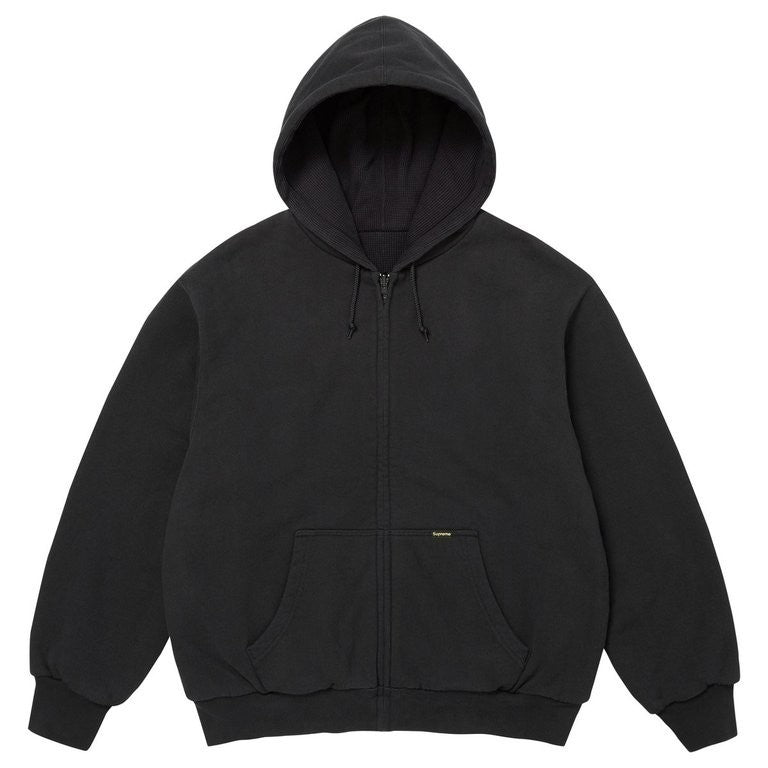 Supreme Reversible Work Zip Up Hooded Sweatshirt Black