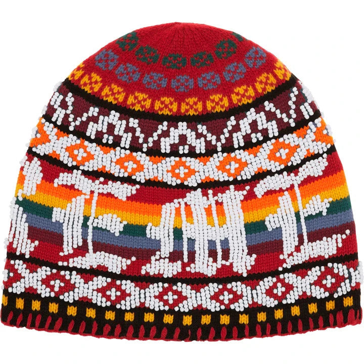 Supreme Beaded Beanie Red