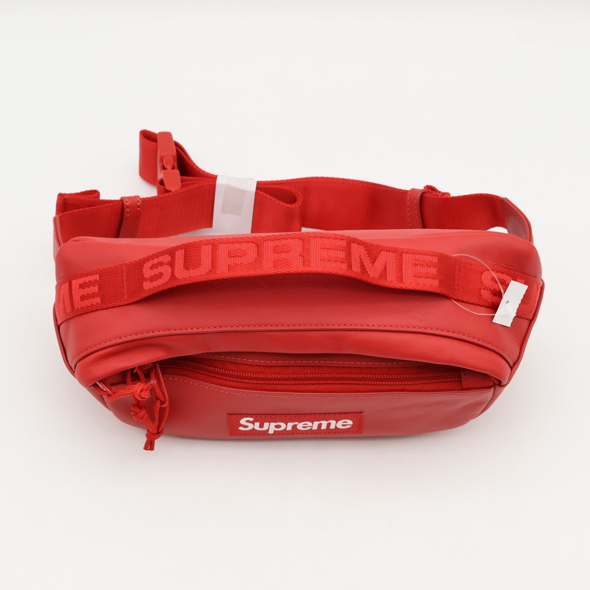 Supreme Leather Waist Bag Red (FW23)