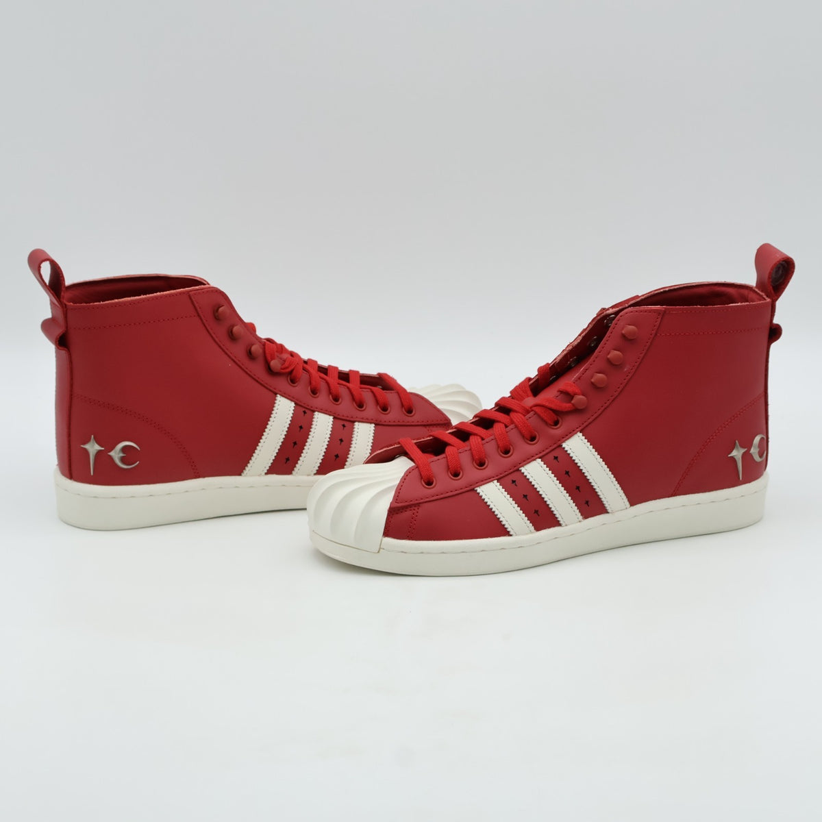 JP6518 THUG CLUB adidas Originals Superstar Boots Luxe Red Off White(Men's)
