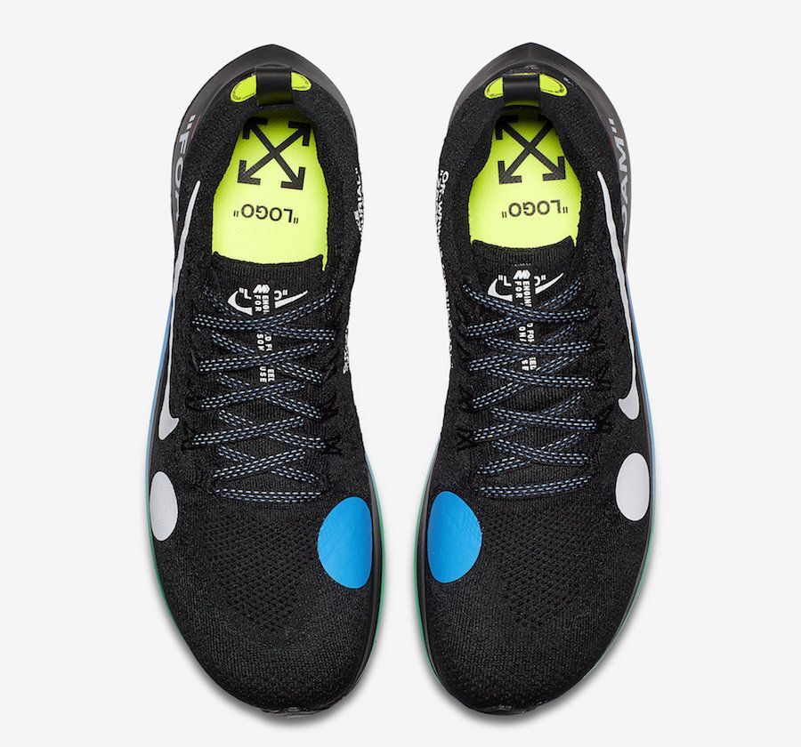 AO2115-001 Off-White Ã Nike Zoom Fly Mercurial Flyknit Black White Volt (Men's)