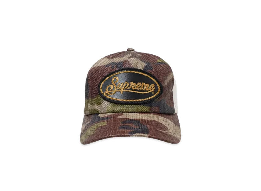 Supreme Raffia Mesh Back 5-Panel "Woodland Camo"