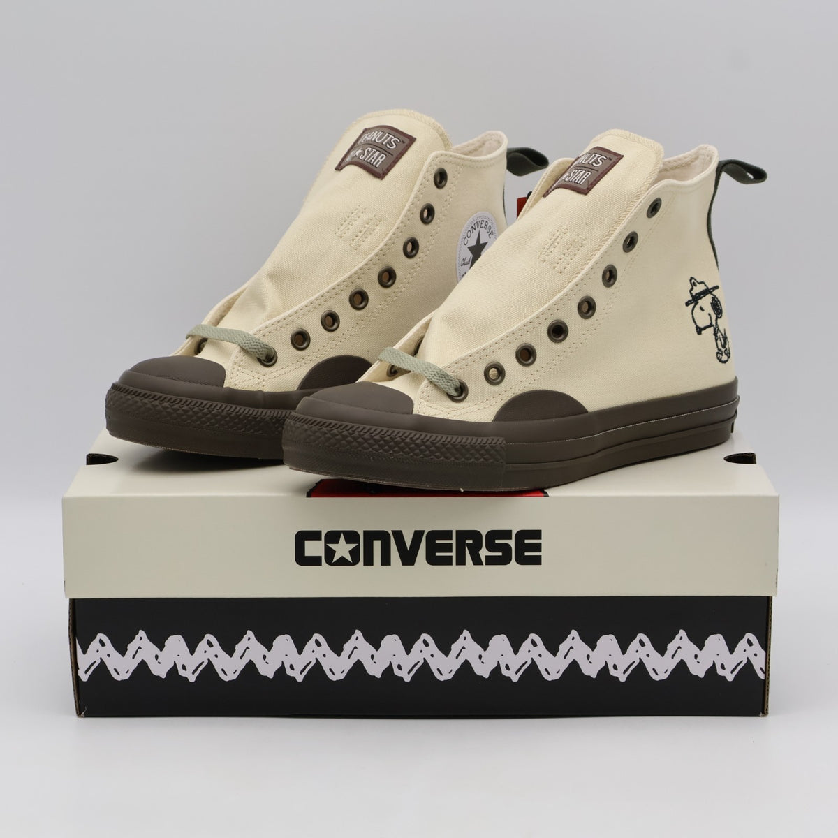 31310740 Peanuts Converse All Star BS HI Off White Taupe (Men's)