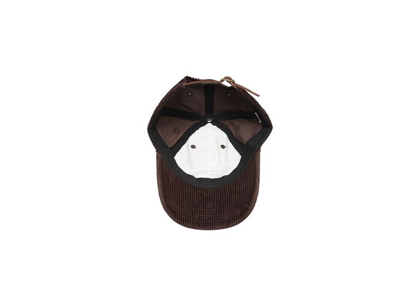 Supreme Corduroy S Logo 6-Panel Dark Brown