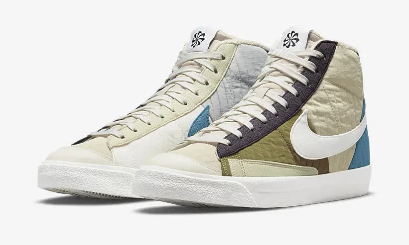 DD8024-200 Nike Blazer Mid '77 LX 'Patchwork Quilt' "Sail/Brown Kelp" (Men's)