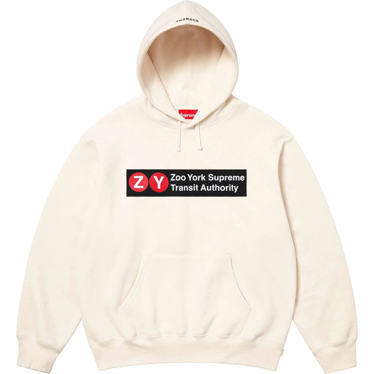 Supreme Zoo York Hooded Sweatshirt Natural