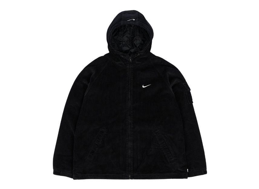 Supreme Nike Arc Corduroy Hooded Jacket Black
