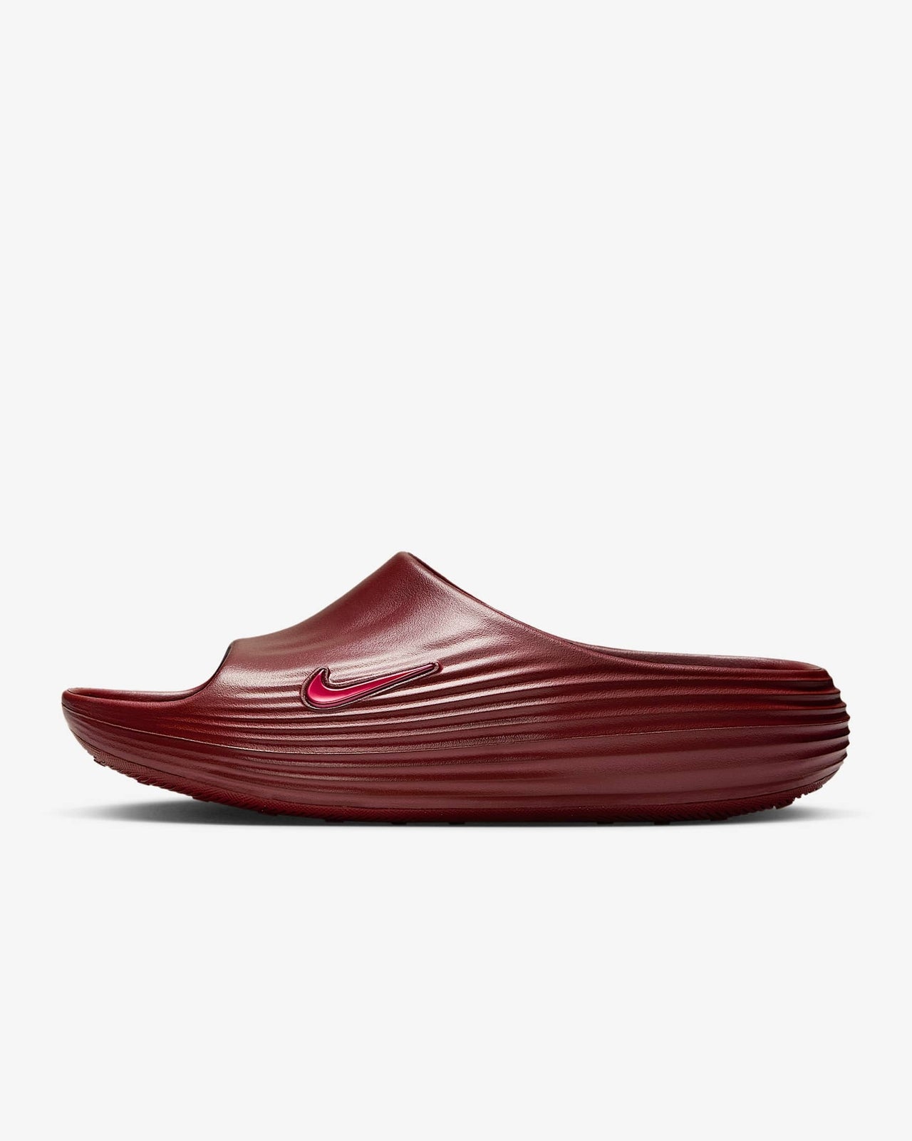 HV4479-600 Nike ReactX Rejuven8 Slide Burgundy Crush (Men's)