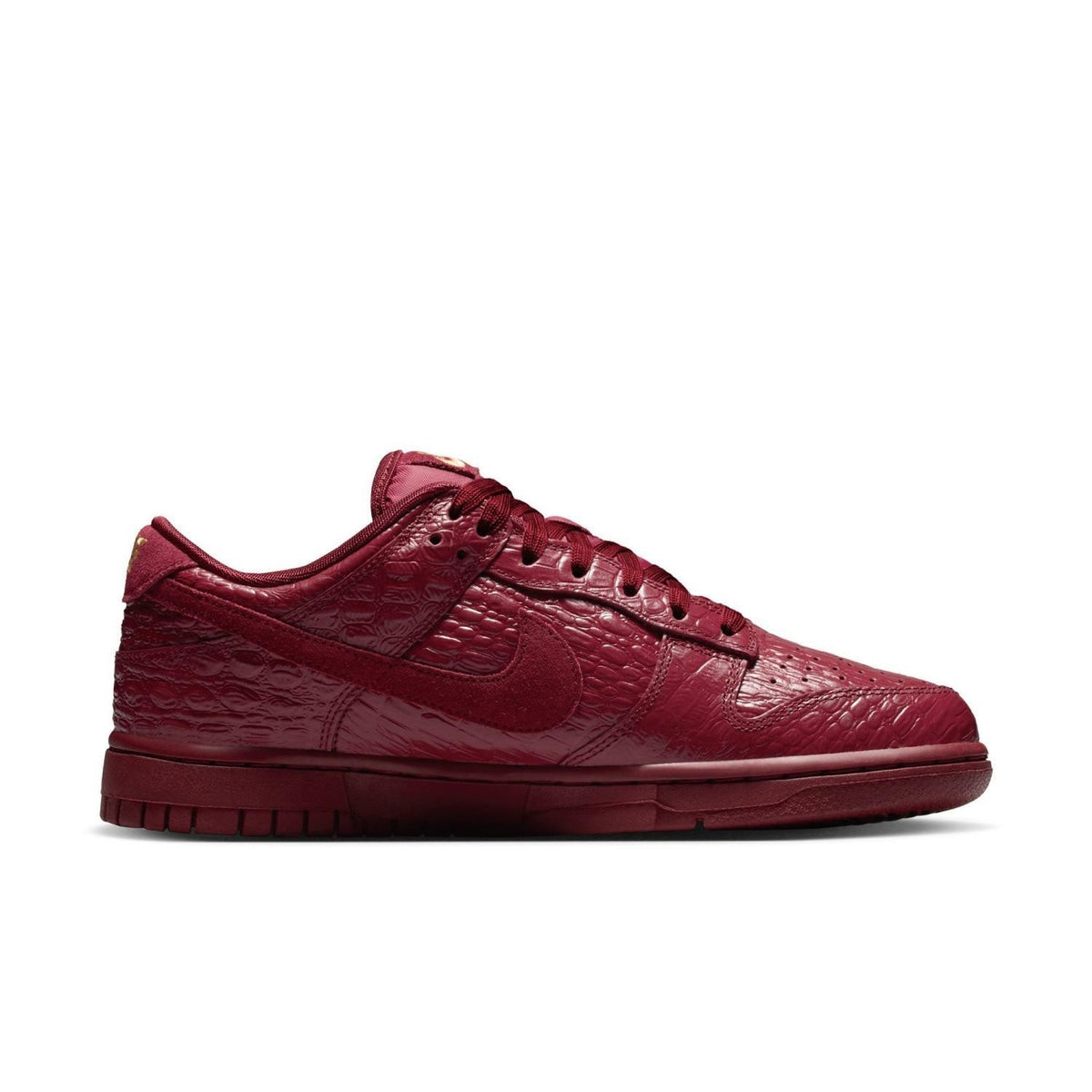 HV4388-600 Nike Dunk Low Crocodile Team Red (Women's)