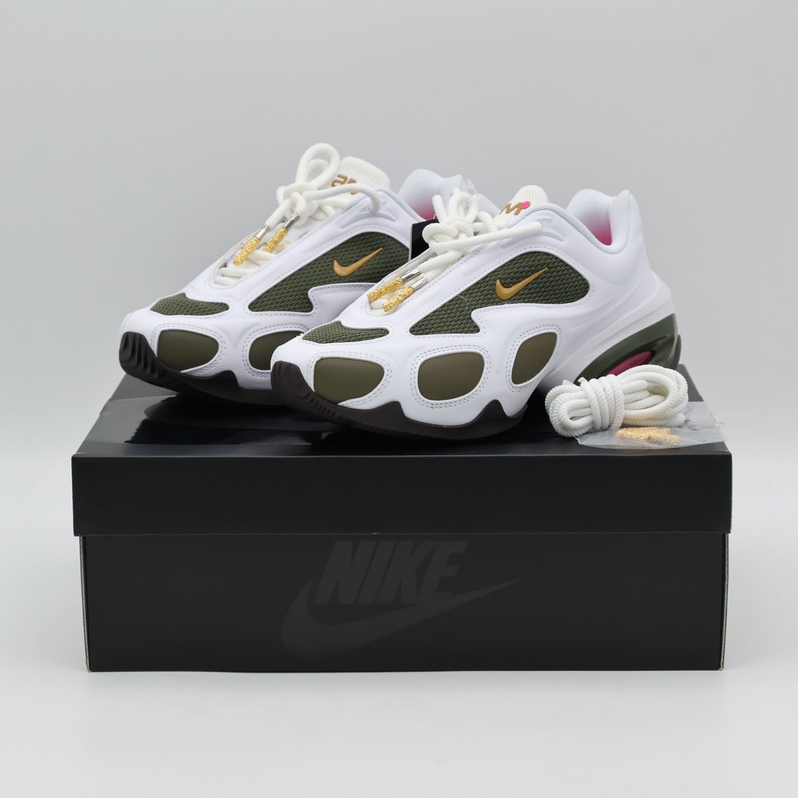 HV9928-100 Veneda Carter Ã Nike Air Max Muse White Cargo Khaki (Women's)