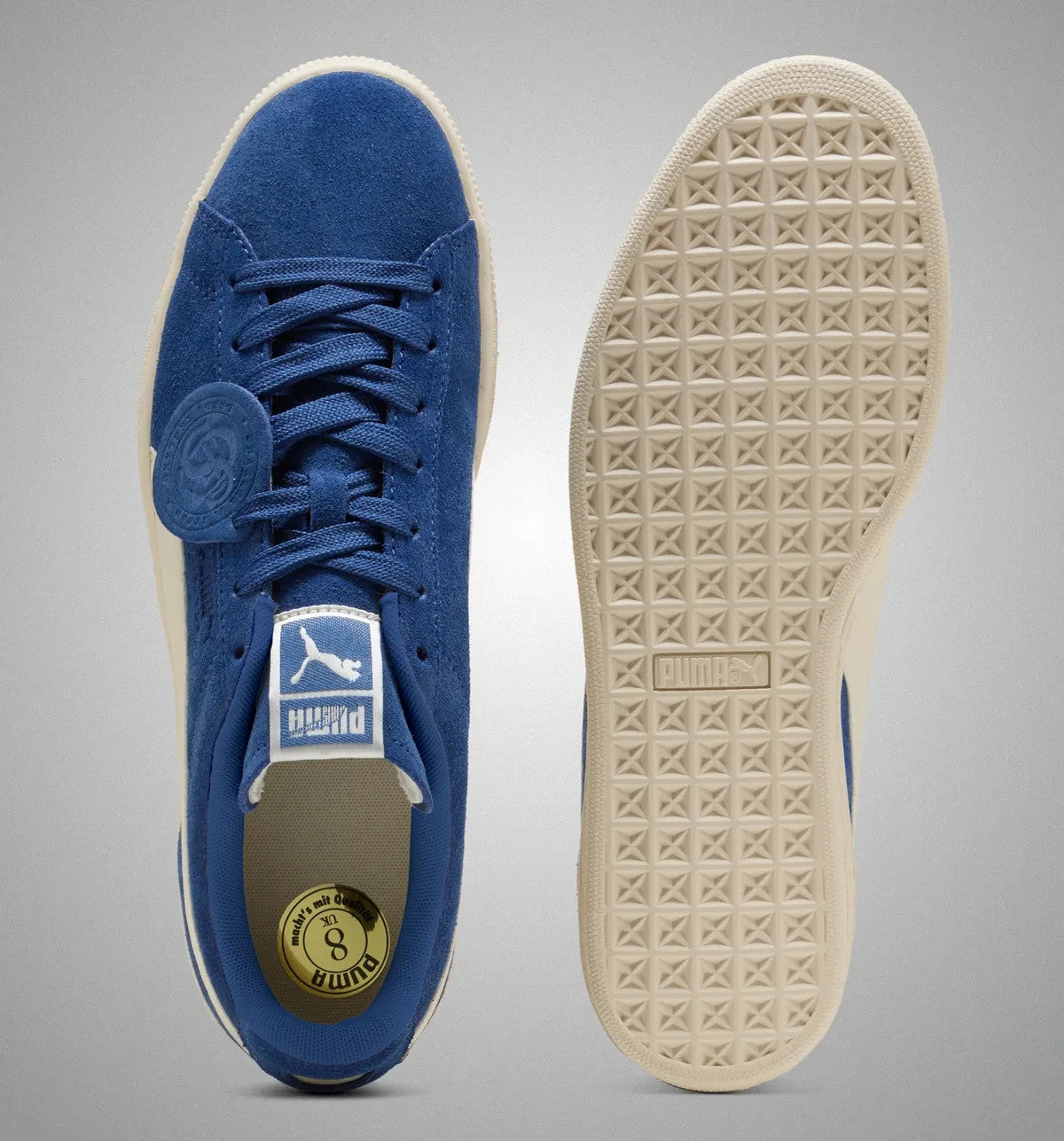 408464-02 Puma Suede Charles F Stead "Royal Sapphire/Alpine Snow" (Men's)