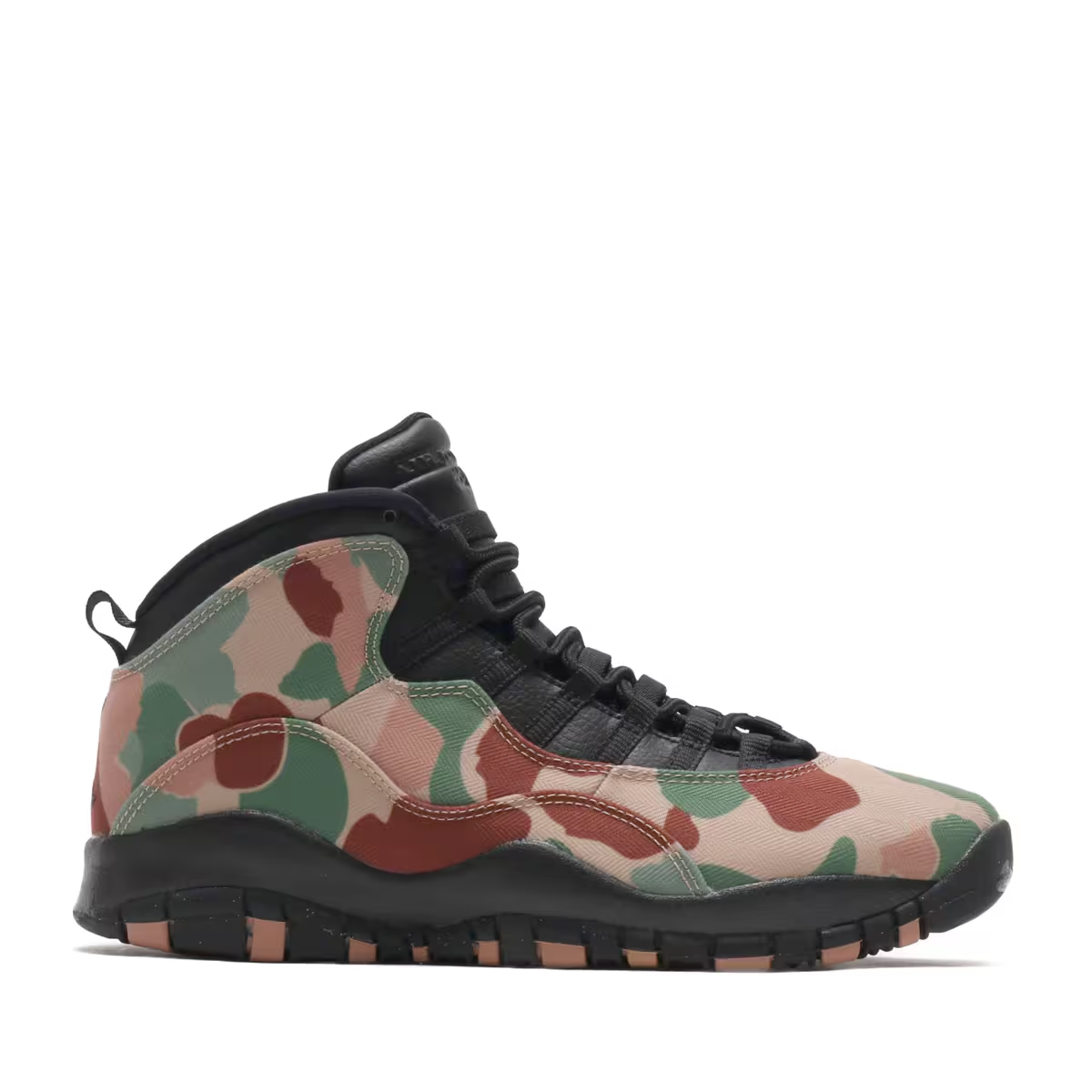 310805-200 Nike Air Jordan 10 Retro "Duck Camo" Black/Clay (Men's)