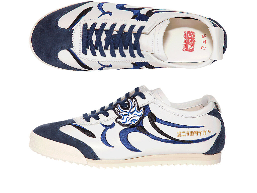 1182A187-100 Onitsuka Tiger Mexico 66 Deluxe White Peacoat (Men's)