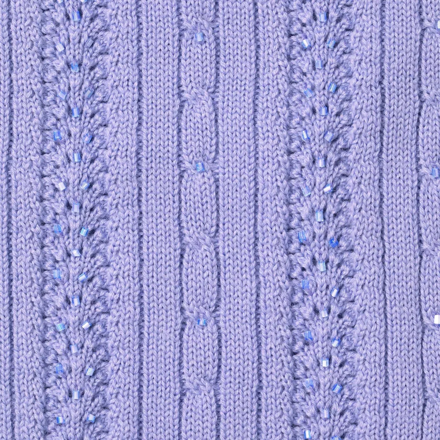 Supreme Beaded Zip Polo Lavender
