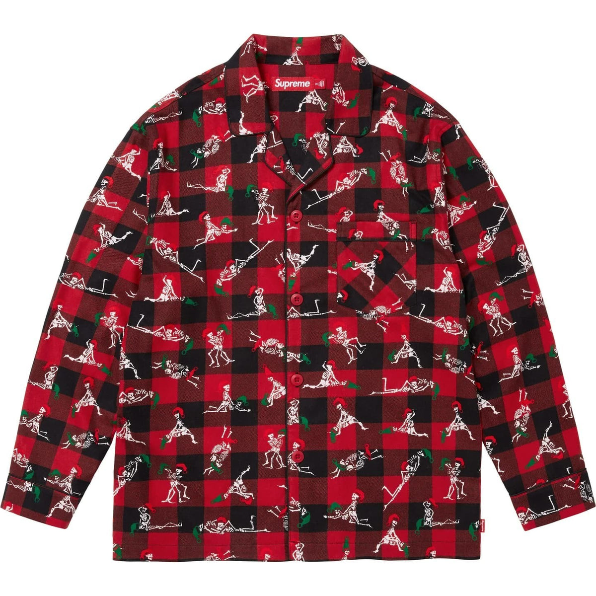 Supreme Hanes Holiday Pajama Set Plaid