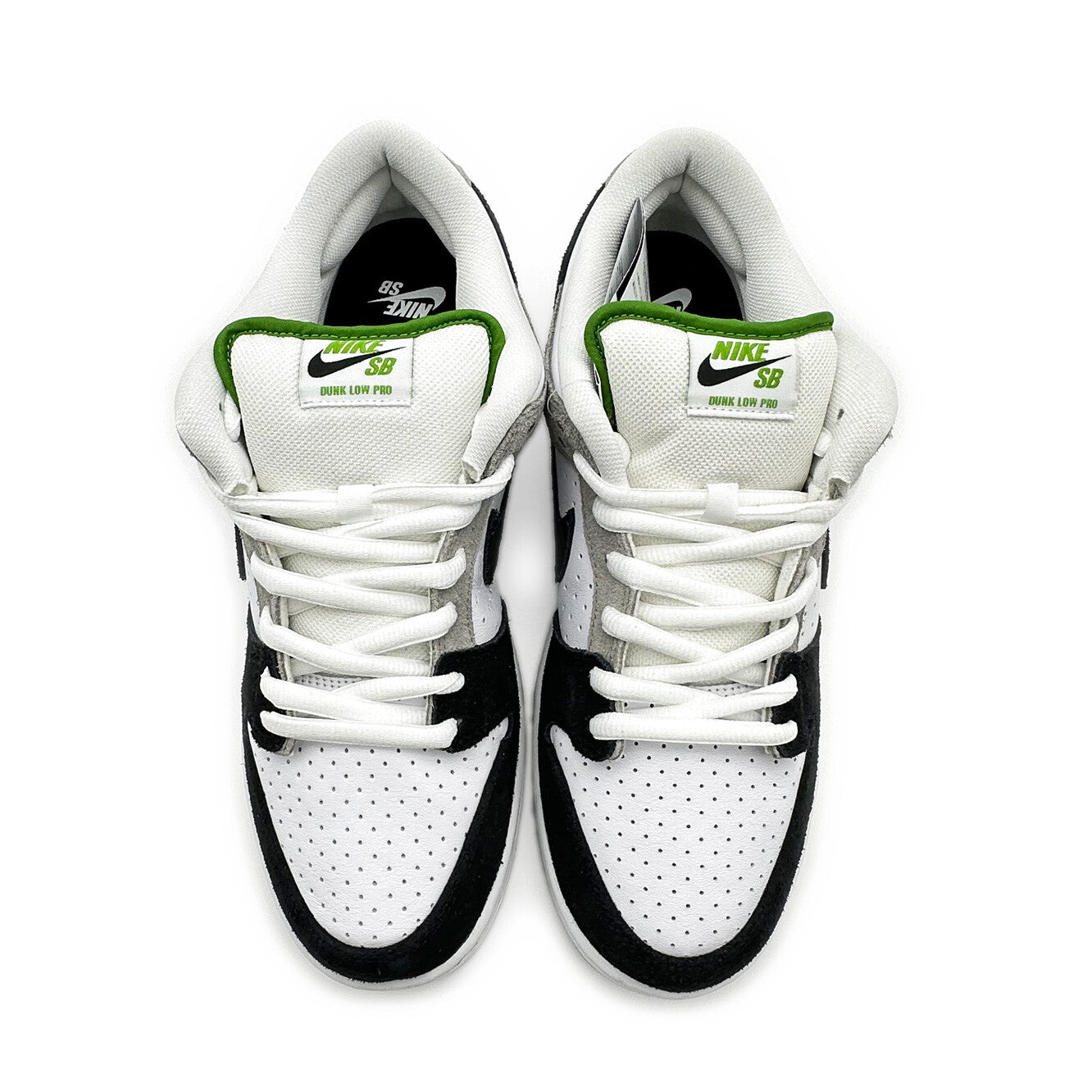 BQ6817-011 Nike SB Dunk Low Chlorophyll Medium Grey White Green Black (Men's)
