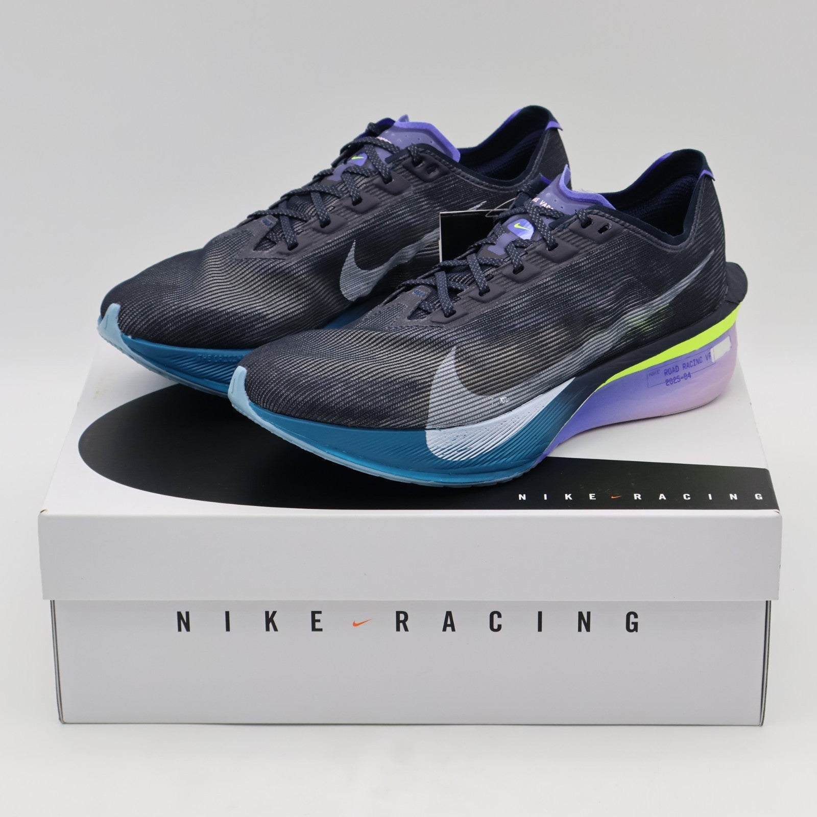HF6414-401 Nike Vaporfly 4 Obsidian Persian Violet Green Abyss White (Men's)