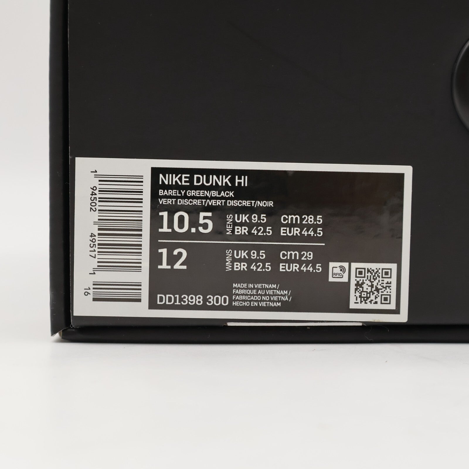 DD1398-300 Nike Dunk High SE NBA All Star Barely Green Black White Mint (Men's)