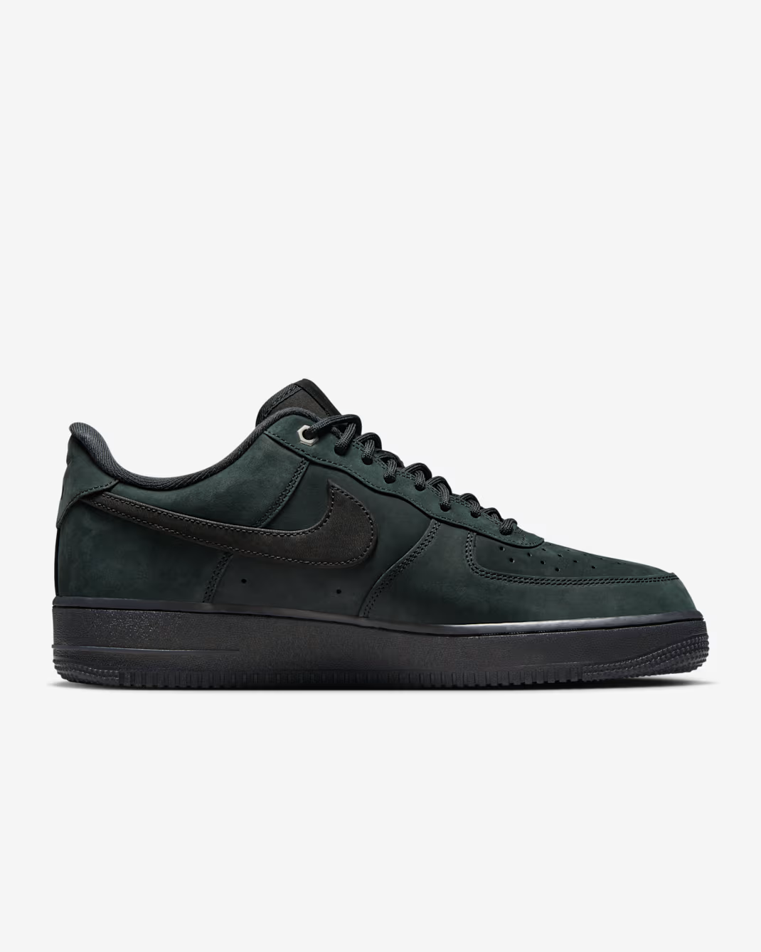 CJ9179-001 Nike Air Force 1 Black Nubuck (Men's)
