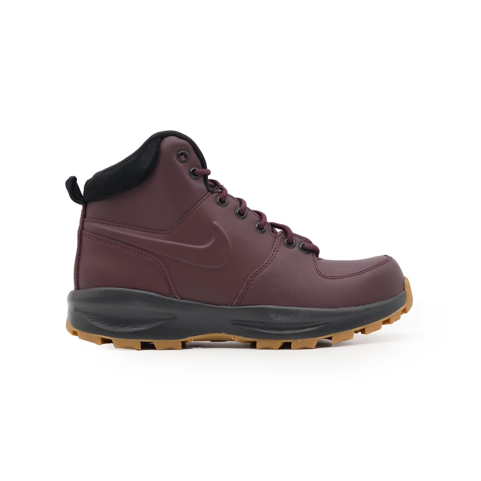 HF7095-600 Nike Manoa Leather Burgundy Crush Black Gum Medium Brown (Men's)