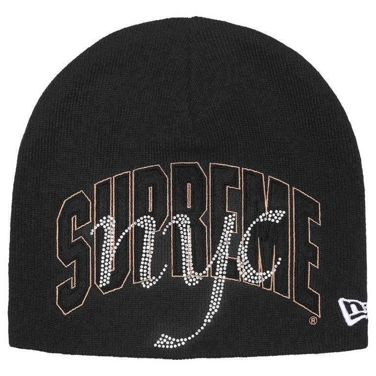 Supreme New Era Rhinestone Beanie Black