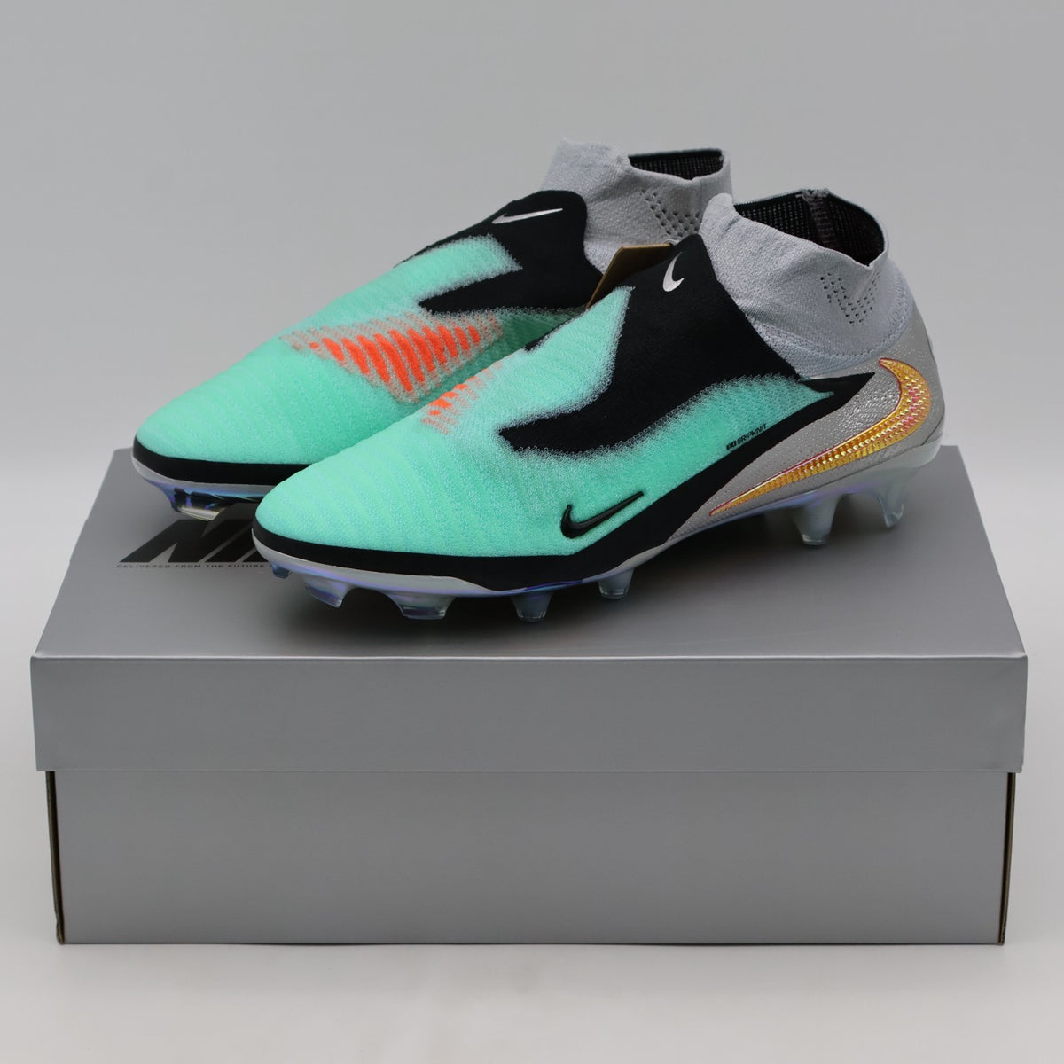 IH3735-001 Nike Phantom 6 High Elite FG Chrome Black (Men's)