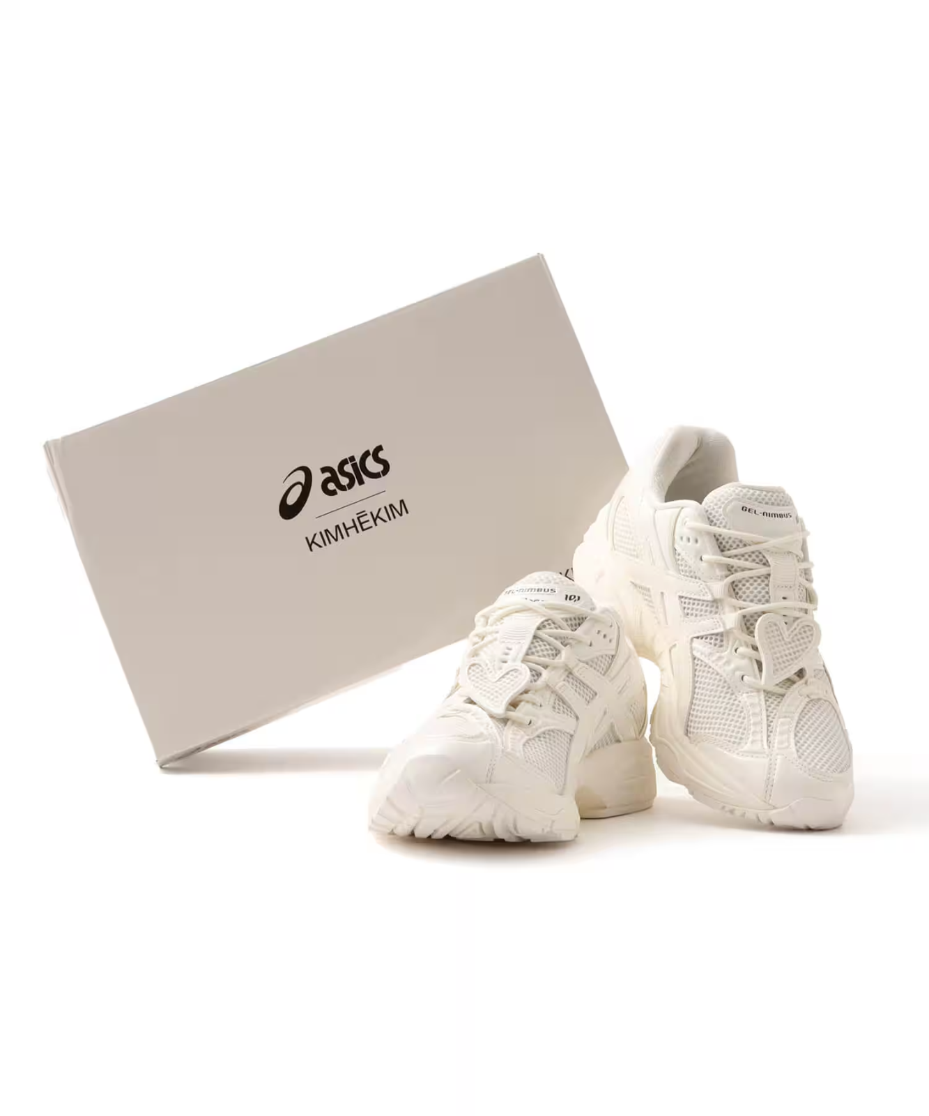 1203A833-100 KIMHEKIM Asics Gel-Nimbus 10.1 Off White (Men's)