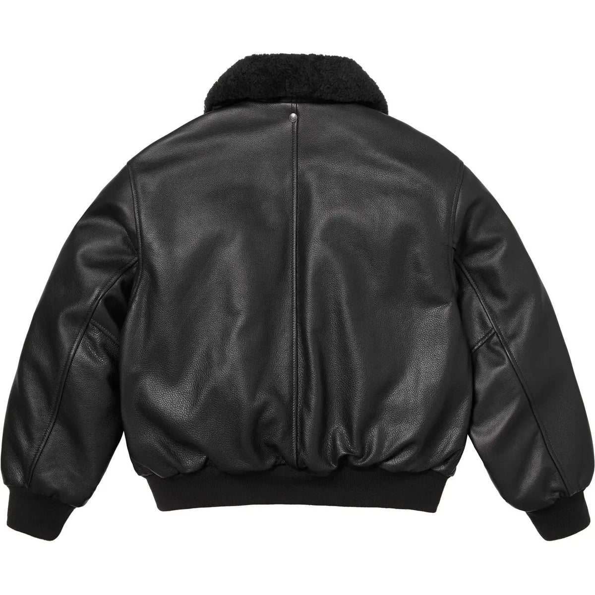 Supreme x Schott Shearling Collar Bomber Jacket Black