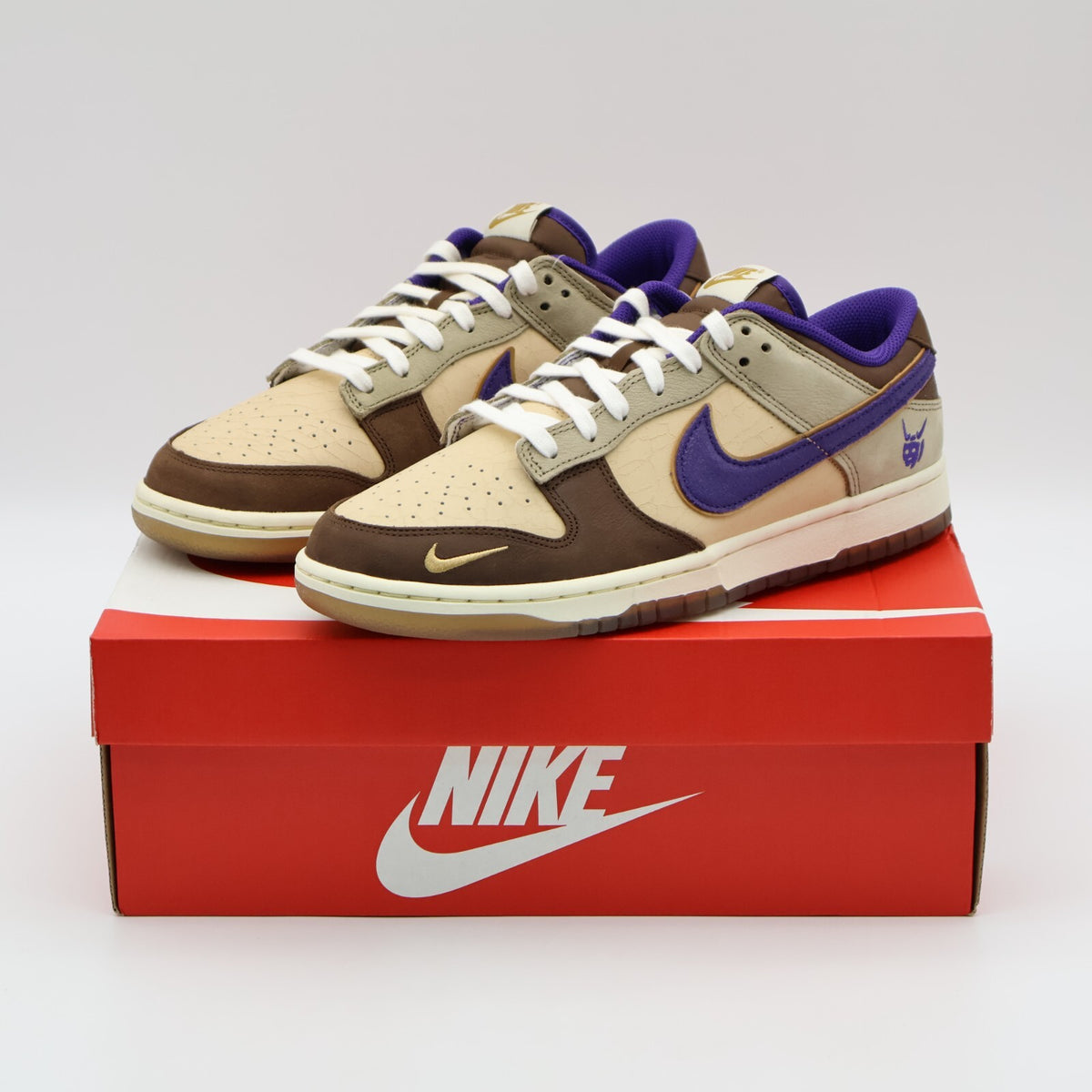 DQ5009-268 Nike Dunk Low Setsubun 2022 White Khaki Purple Brown Beige Sail Cacao