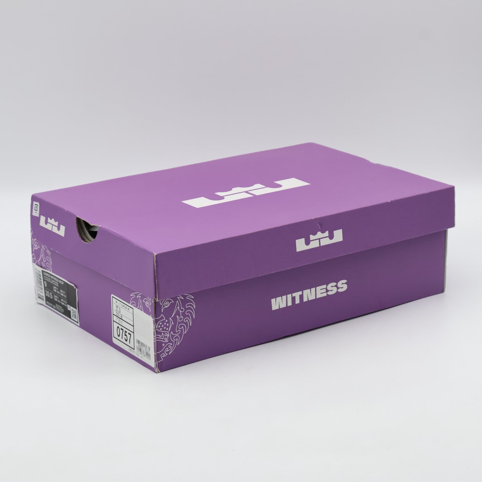 FB2237-100 Nike LeBron Witness 8 White Light Smoke Grey Black (Men's)