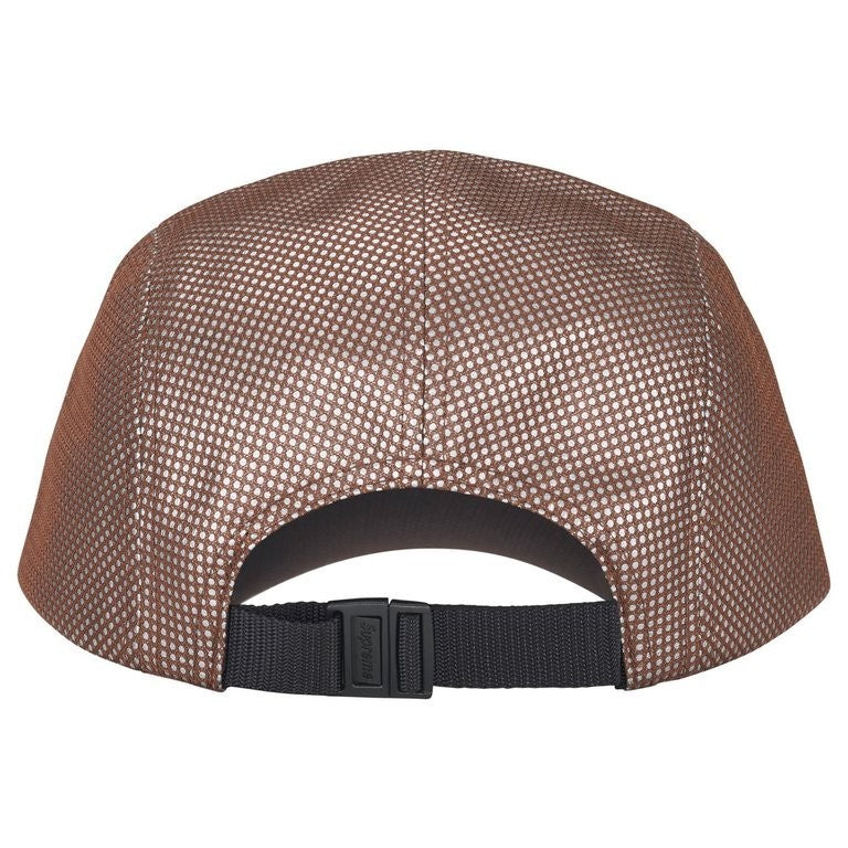 Supreme Metallic Mesh Camp Cap Brown