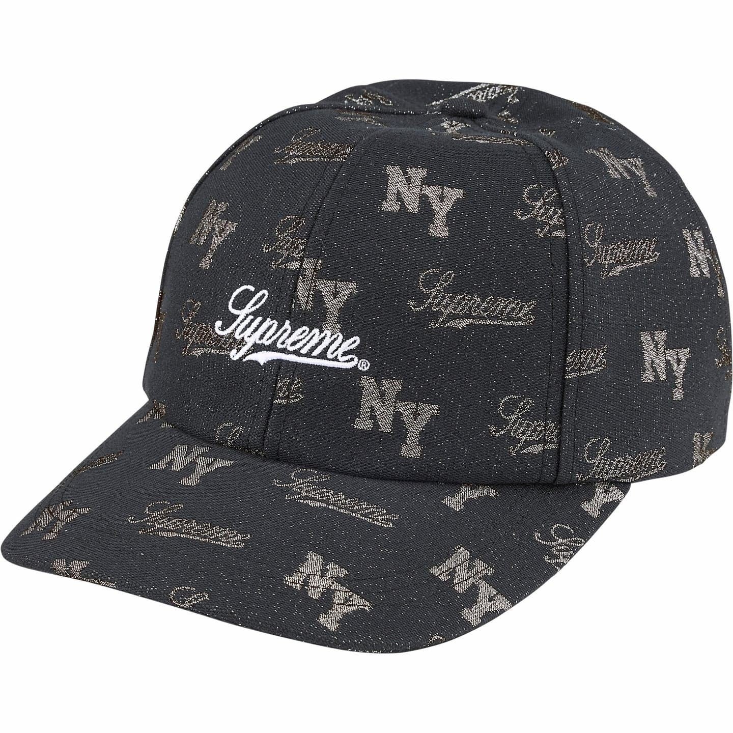Supreme Monogram 6-Panel Black