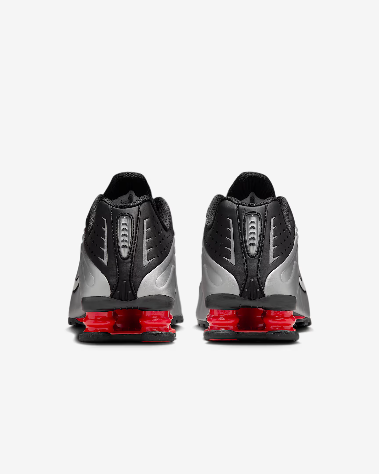 AR3565-011 Nike Shox R4 Black Light Crimson Metallic Silver 2025 (Men's)