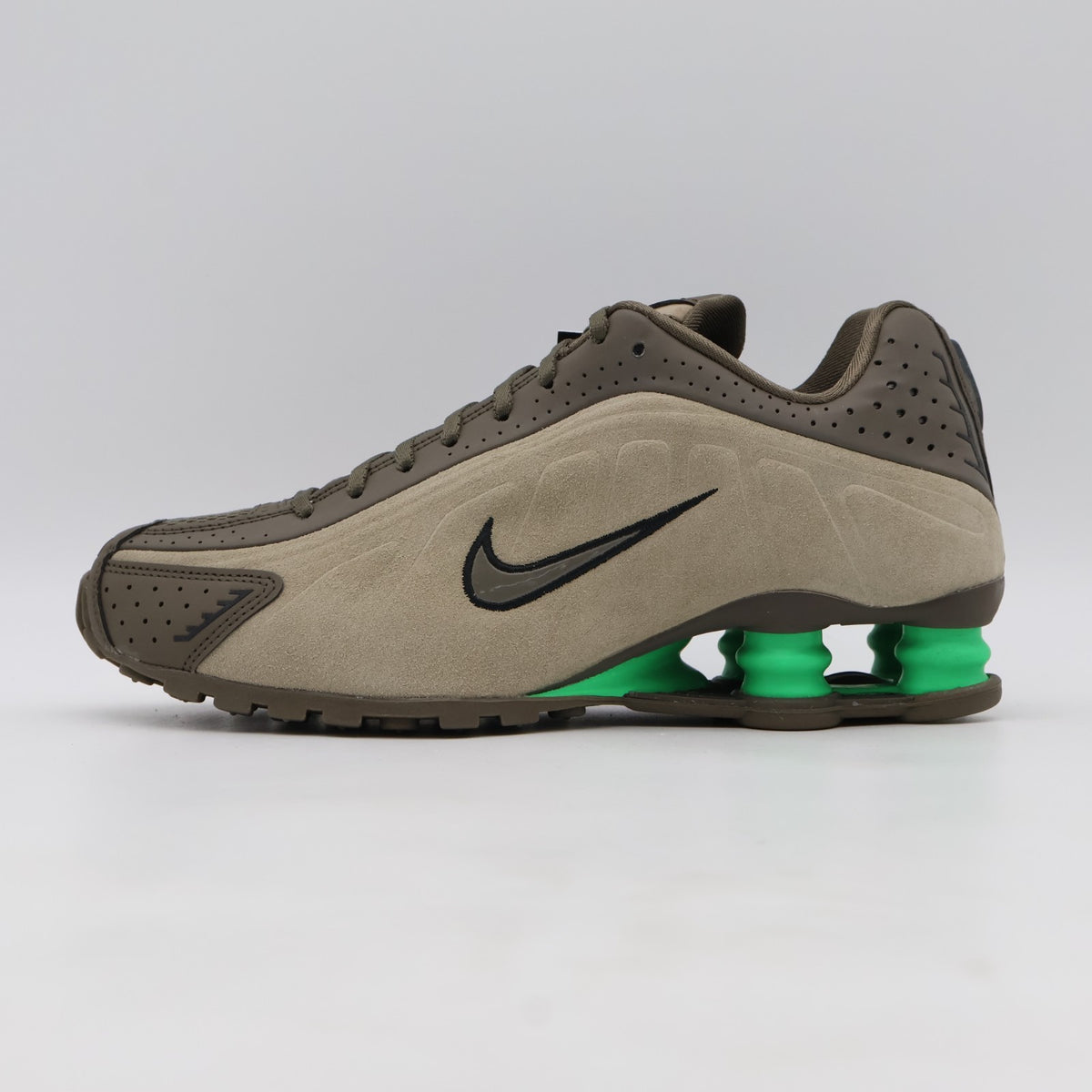 HQ7739-200 Nike  Shox R4 Olive Khaki (Women's)