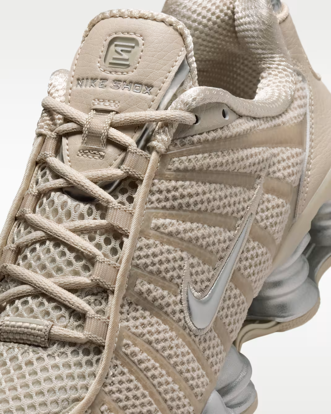 IH2559-200 Nike Shox TL Cream II Black Metallic Silver (Women's)