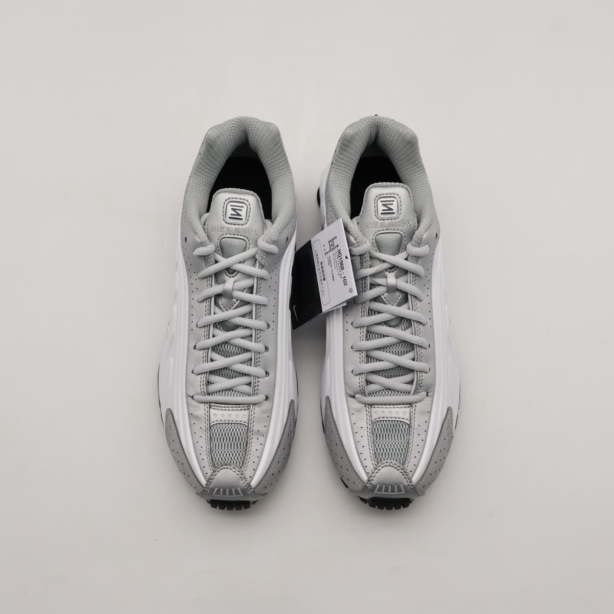 HQ1988-102 Nike Shox R4 Metallic Silver White Deep Royal Blue (Men's)