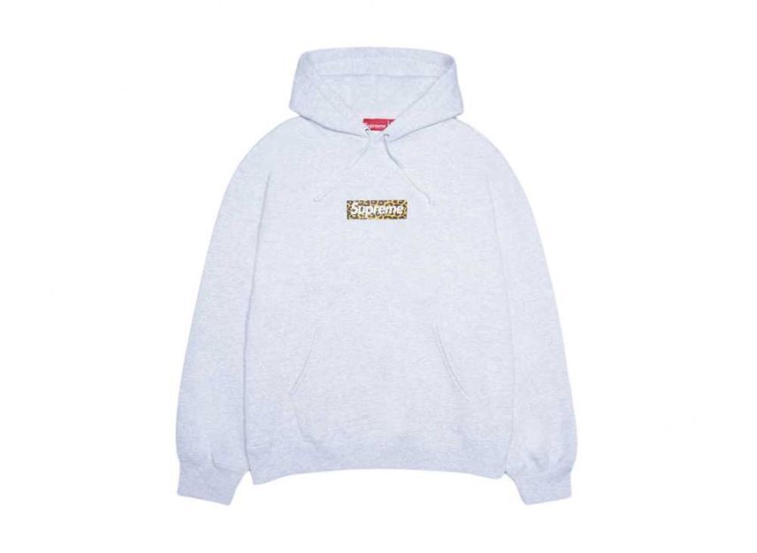 Supreme China Shanghai Box Logo Hooded Sweatshirt Grey