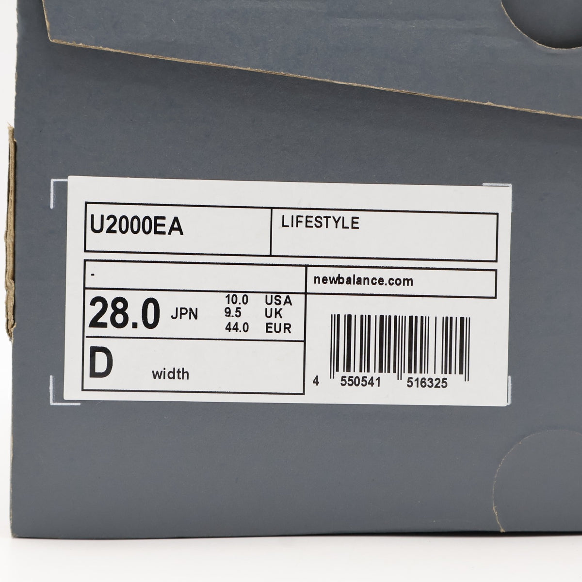 U2000EA New Balance 2000 Silver Black (Men's)