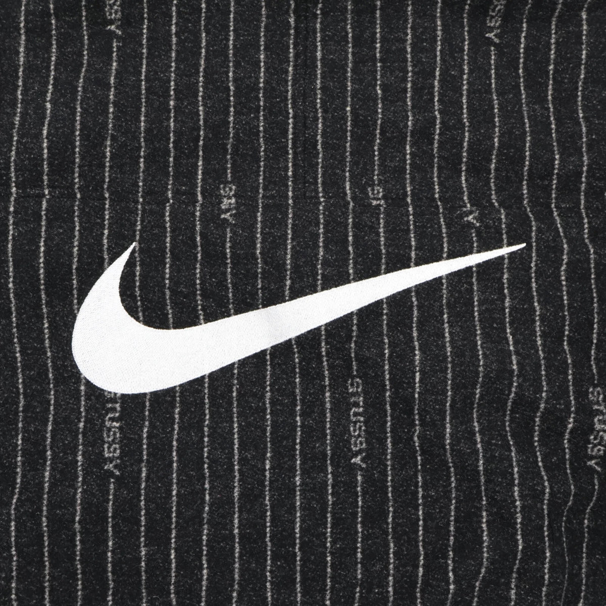 Stussy Nike Striped Wool Jacket Black