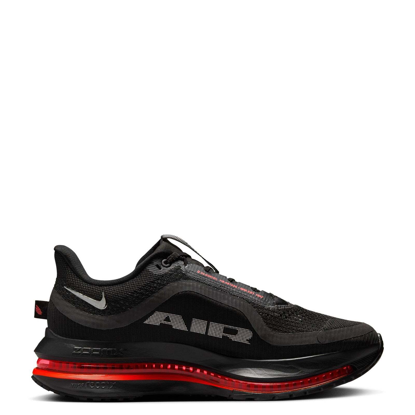 HQ2593-003 Nike Pegasus PRM Black Bright Crimson Metallic Silver (Women's)