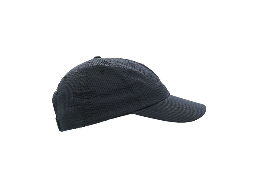 Supreme Seersucker S Logo 6-Panel Black